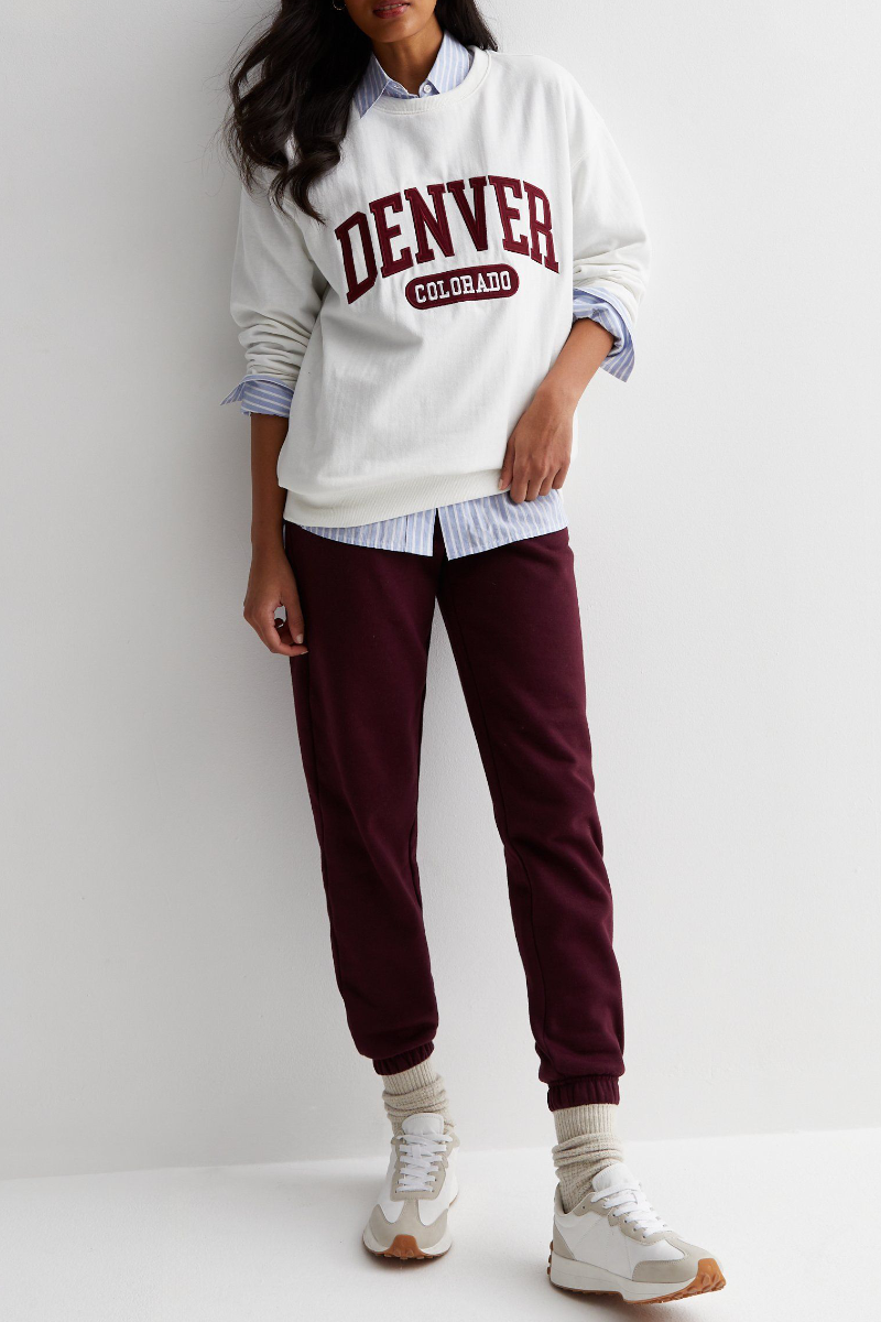 Ex New Look Denver Colorado Cream Sweatshirt