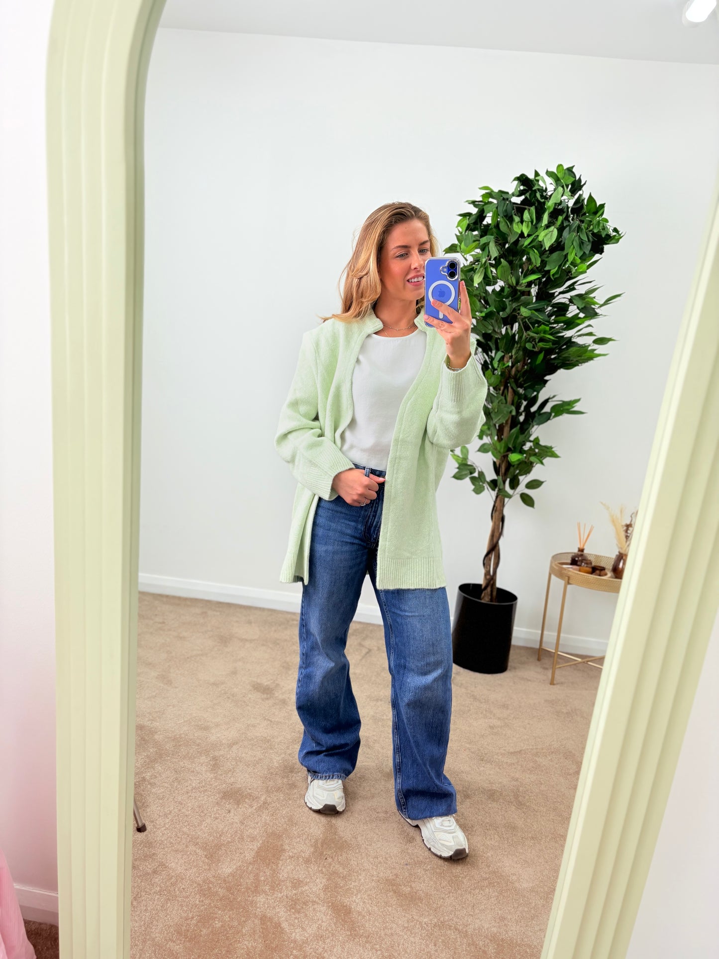 EX-F&F Edge To Edge Mint Cardigan