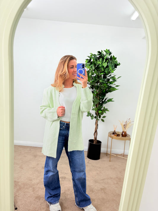 EX-F&F Edge To Edge Mint Cardigan