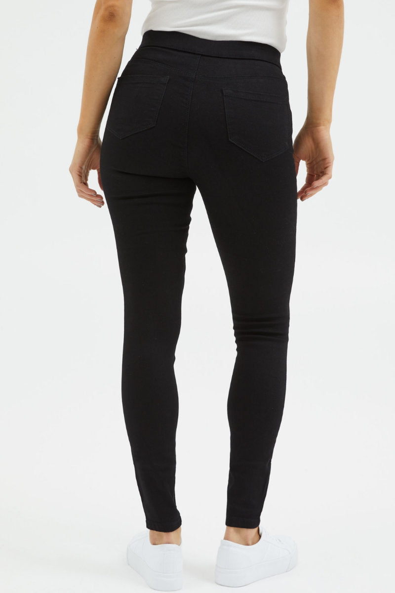 Famous Store High Waisted Black Jegging