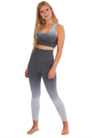 Ladies Seamless Grey Gym Bottoms