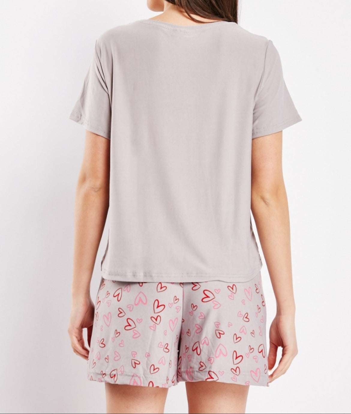 Ladies Love Print Short Pyjama Set