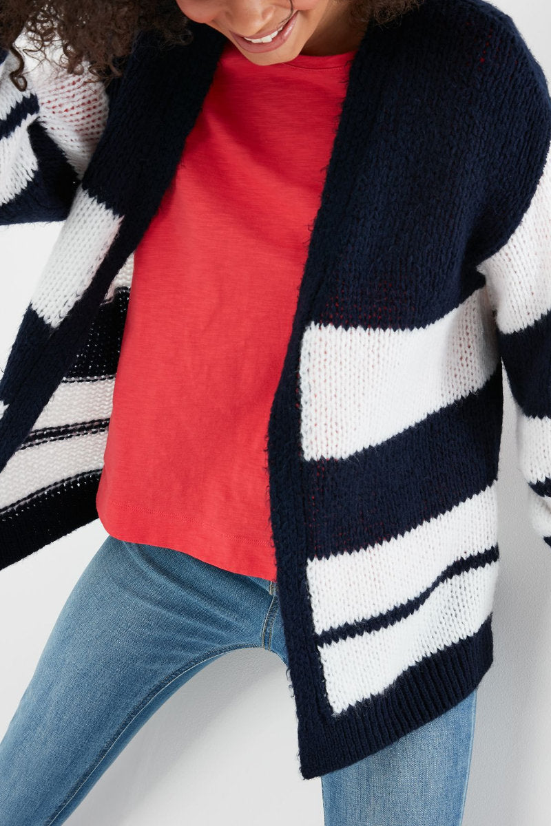 Joules June Slouchy Cardigan Navy