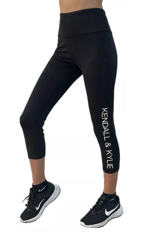 Kendall & Kylie Black Capri Leggings