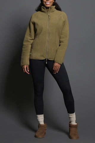 Lager157 Valla Women's Fleece Jacket in Khaki