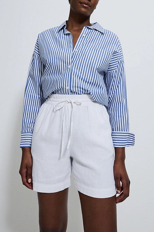 Ex George White Linen Shorts