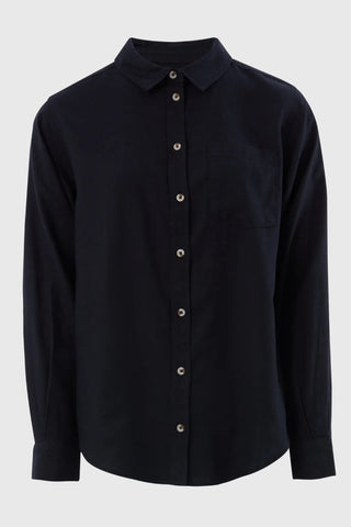 Ex Store Black Linen Shirt