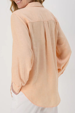 Ex Store Peach Linen Shirt