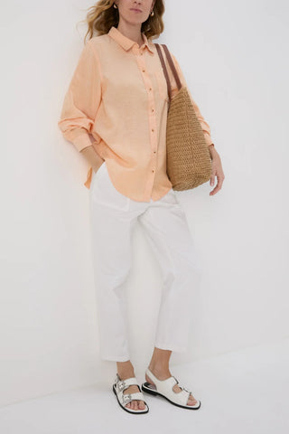 Ex Store Peach Linen Shirt