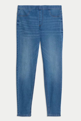 Famous Store High Waisted Denim Jeggings