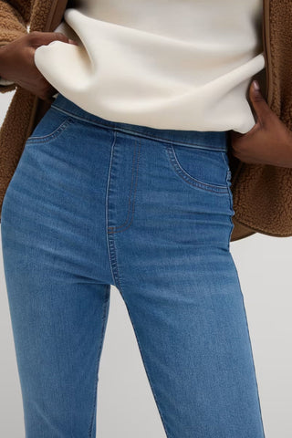 Famous Store High Waisted Denim Jeggings