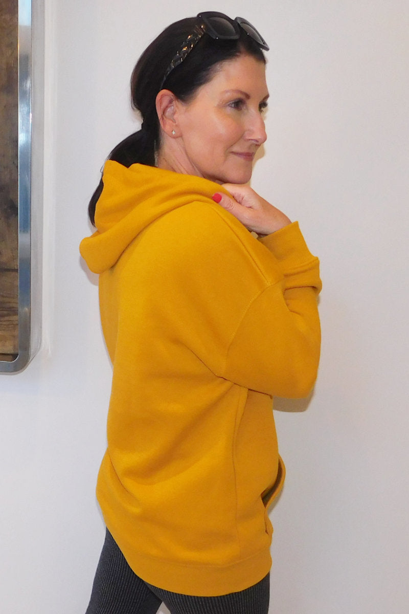 Ladies mustard hoodie on sale