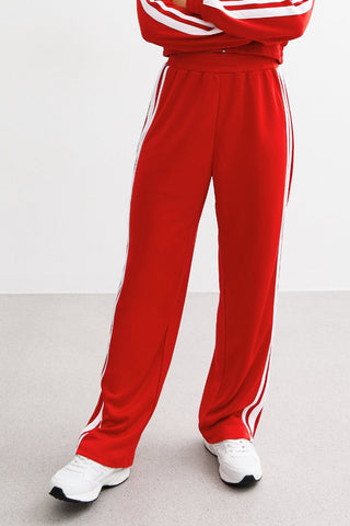 Ex New Look Kids Red Striped Joggers