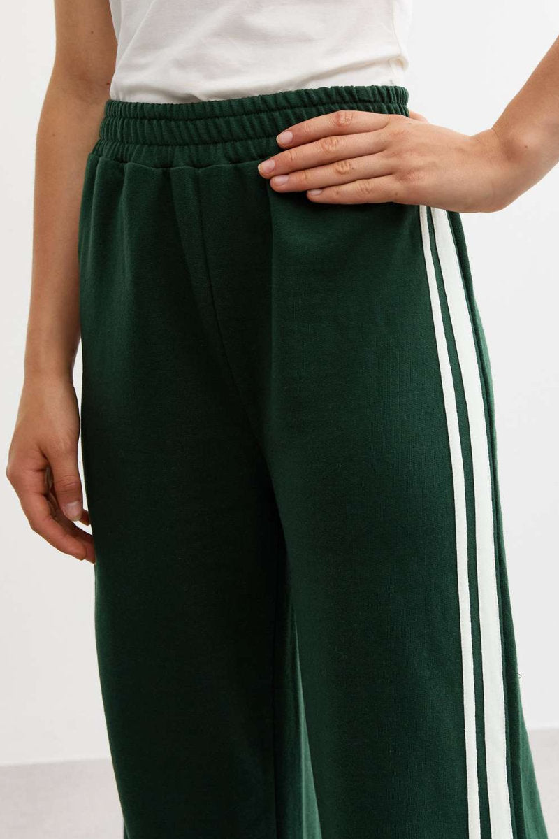 Ex New Look Kids Green Striped Joggers