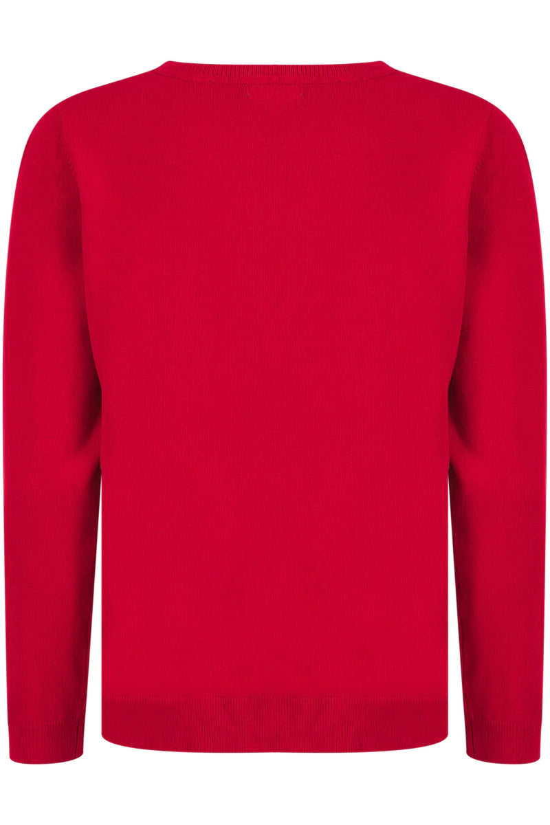 Famous Store Red Dandelion Pearl Jumper