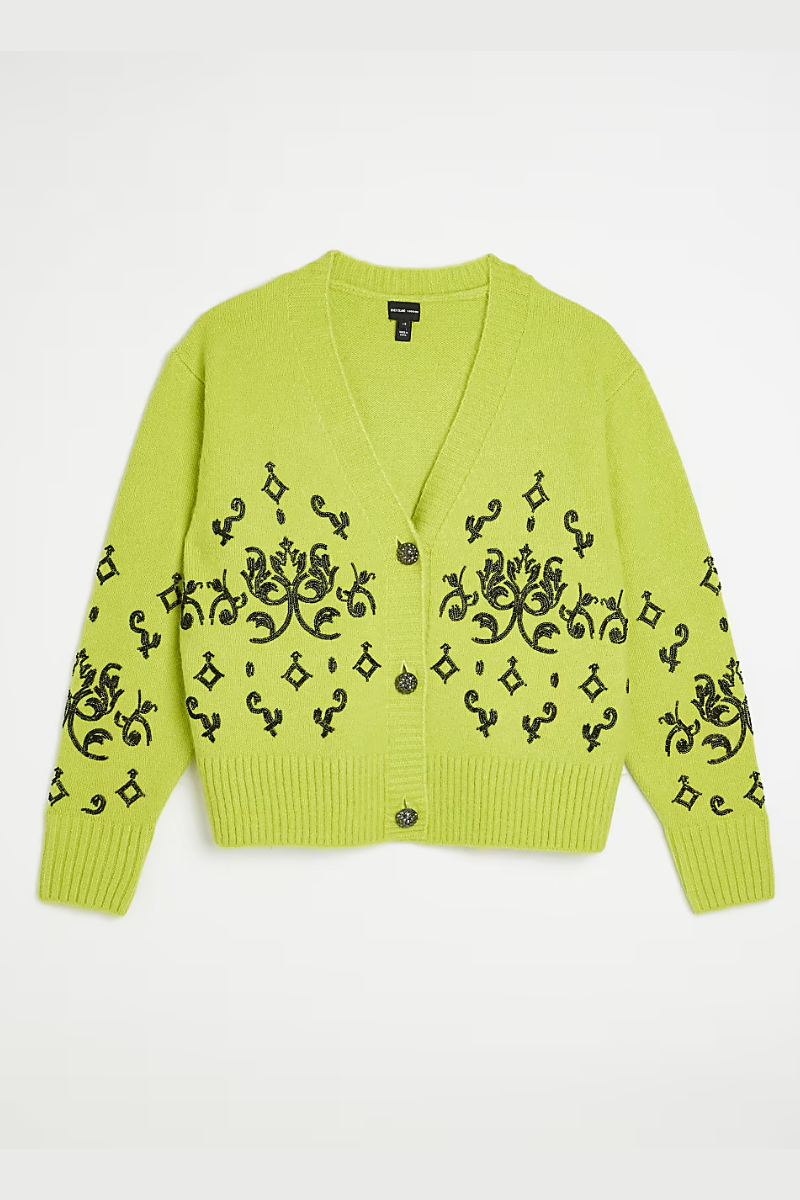 Jackie cardigan sweater 2024 in floral embroidery
