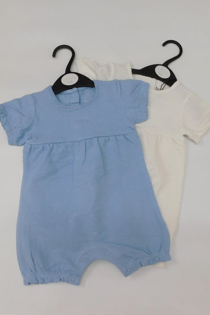 Baby Unisex Blue Romper