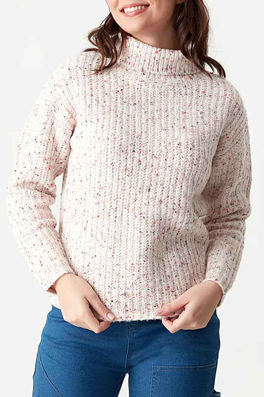 Ex-Select Pink Fleck Roll Neck Jumper