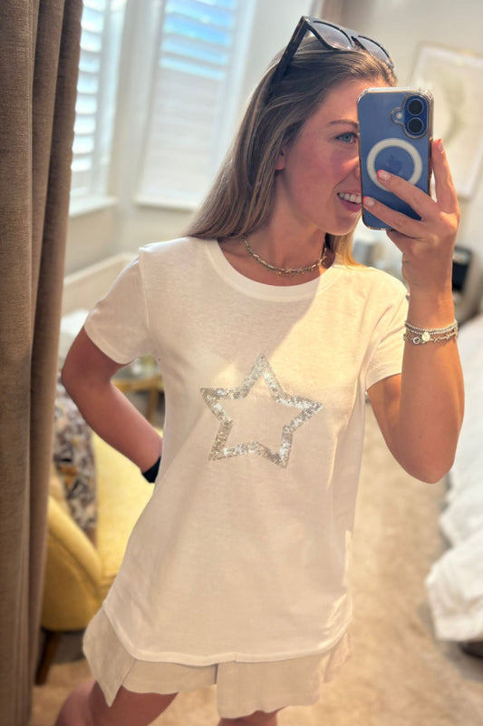 Paramour Sequin Star T-Shirt - Multiple Colours