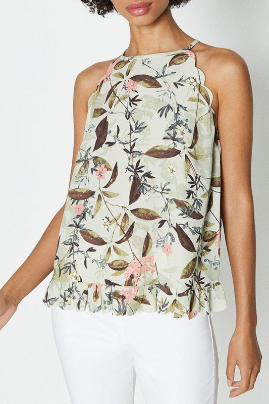 Ex-Store Floral Printed Shell Top