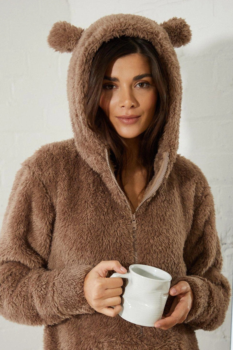 Ladies teddy onesie sale