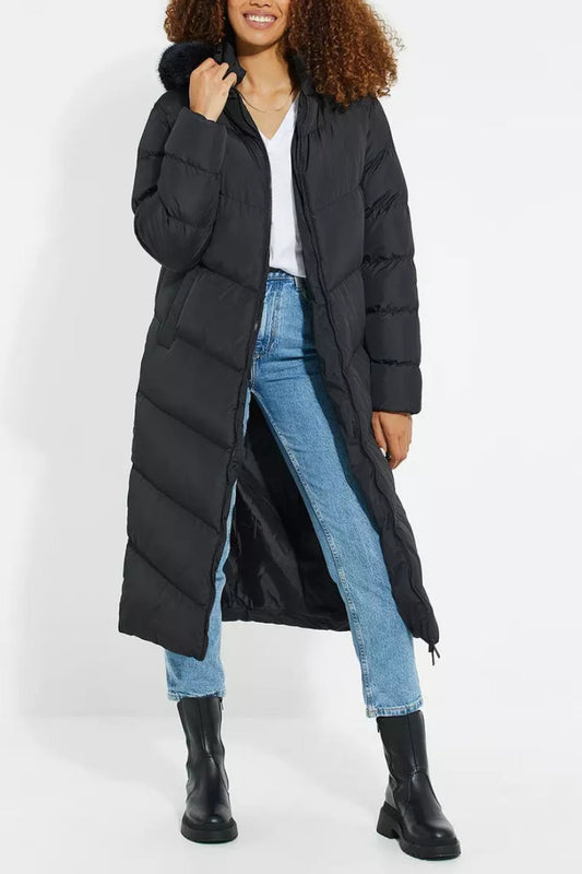 Threadbare 'Lazuli' Hooded Padded Jacket