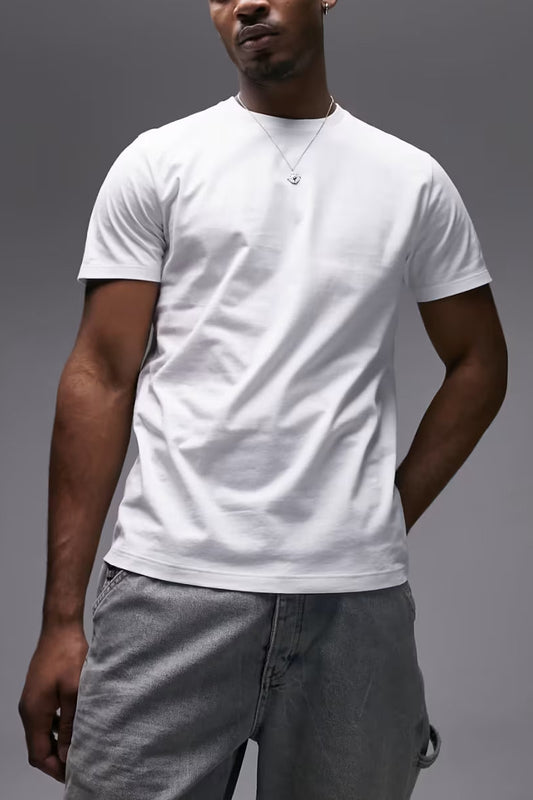 Topman 100% Cotton White T-shirt