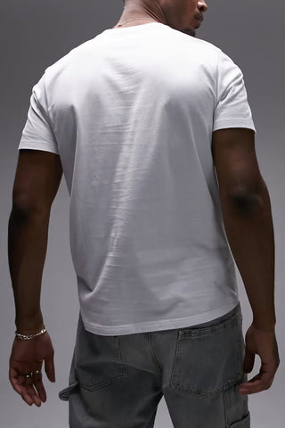 Topman 100% Cotton White T-shirt