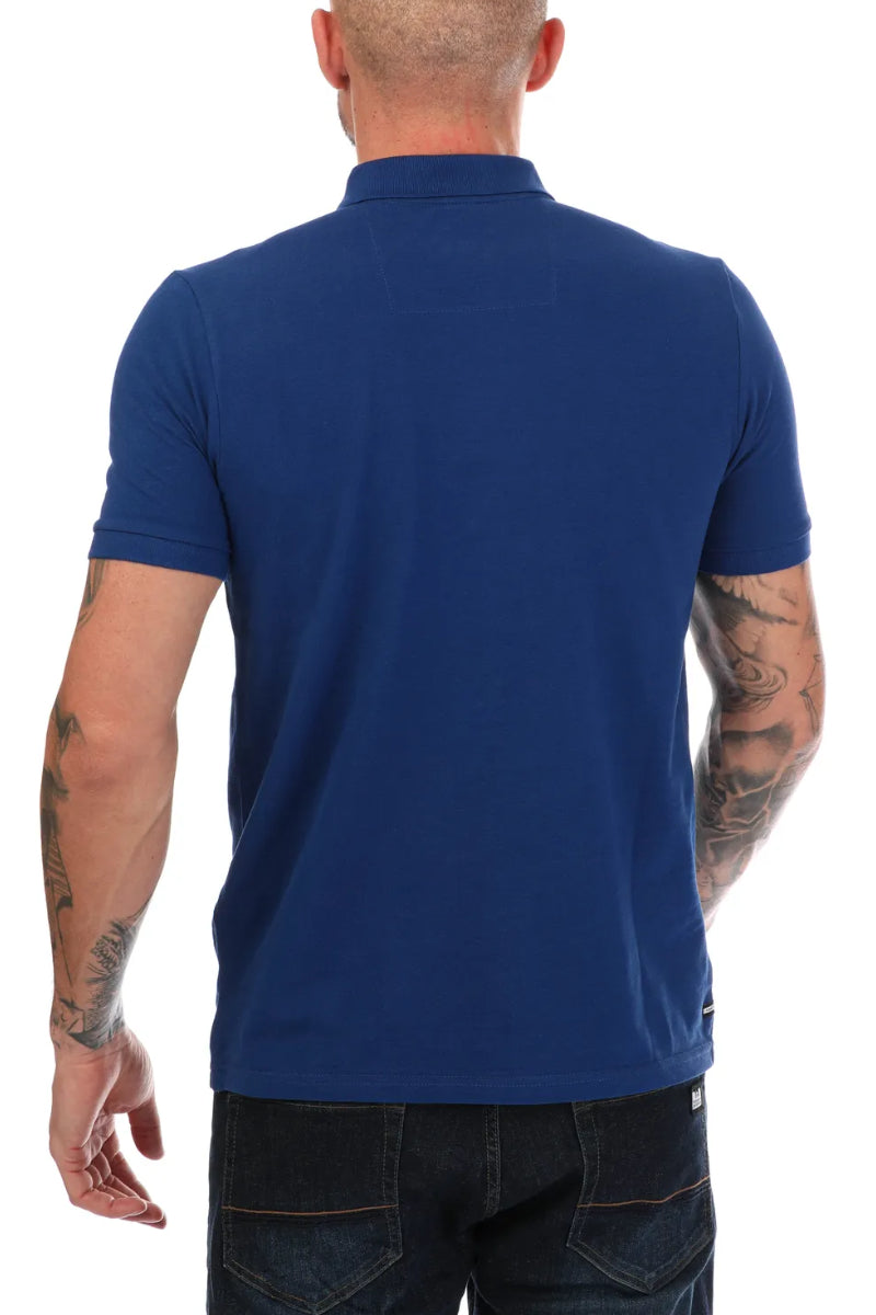 Men's Ex-Weekend Offender Badge Polo Shirt Blue