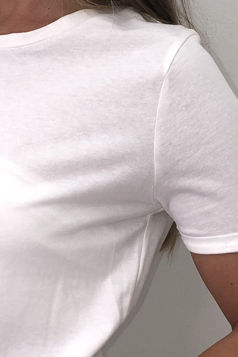 Ladies Basic White T-Shirt