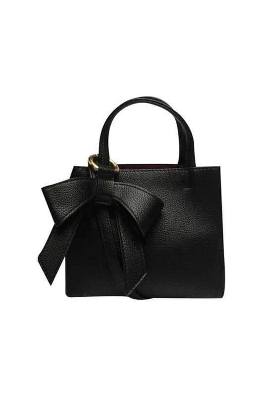 Therapy London Joy Mini Tote Bag in Black