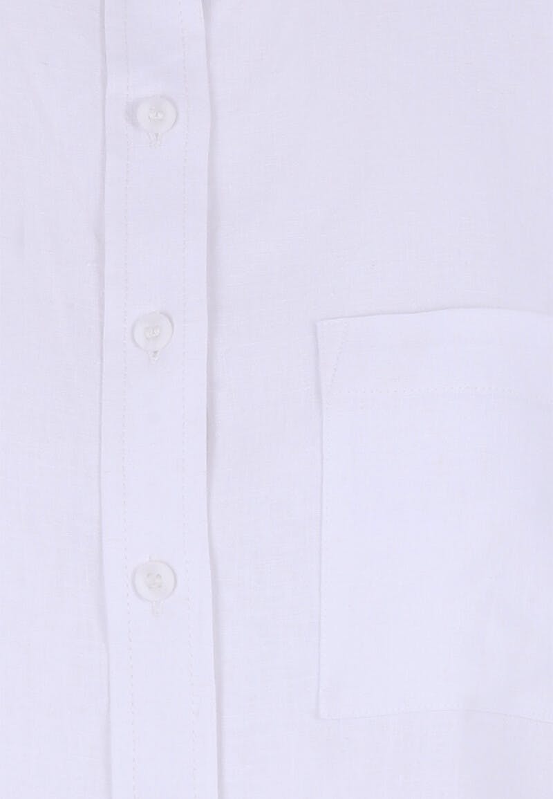 Famous Store Ladies White Short Sleeve Shirt