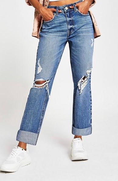 Denim Ripped Jeans - Shush Fashion