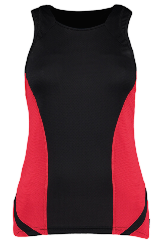 Ladies Cooltex Gym Top Red