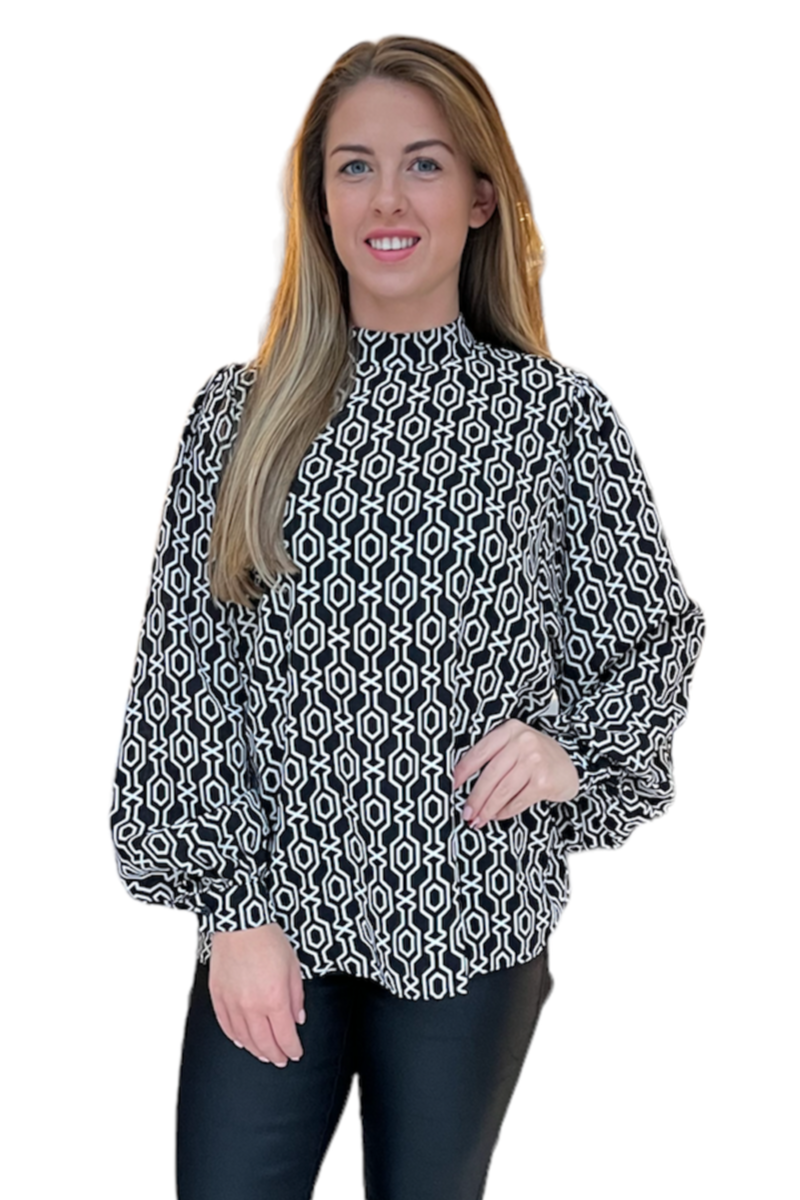 Dorothy Perkins Geo Print Blouse
