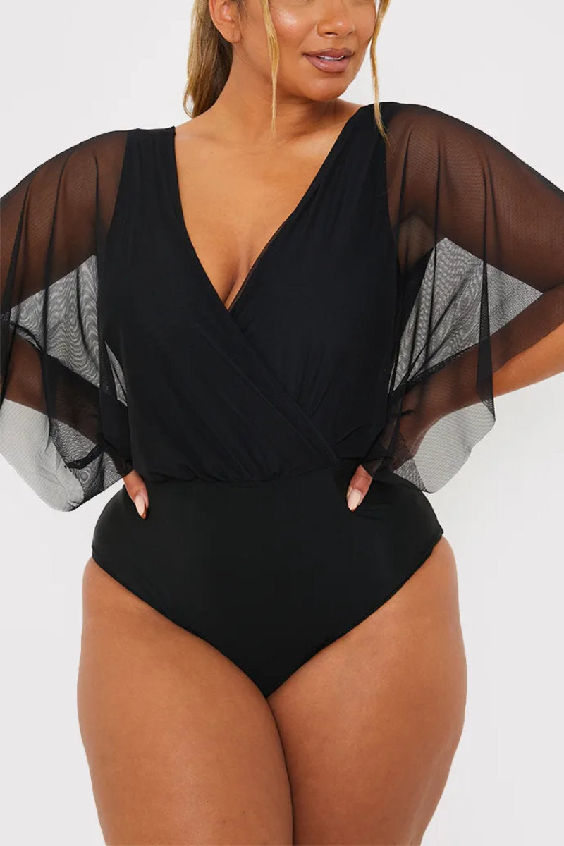 Kimono cheap sleeve swimsuit