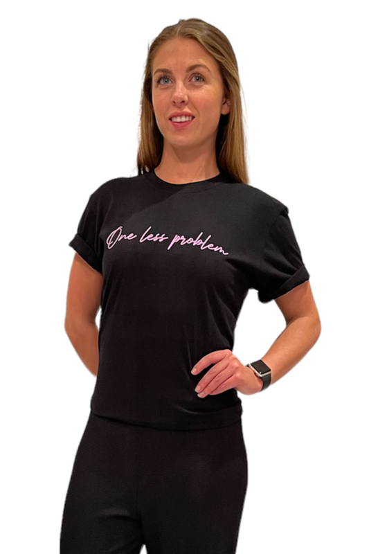 One Less Problem Slogan T-Shirt