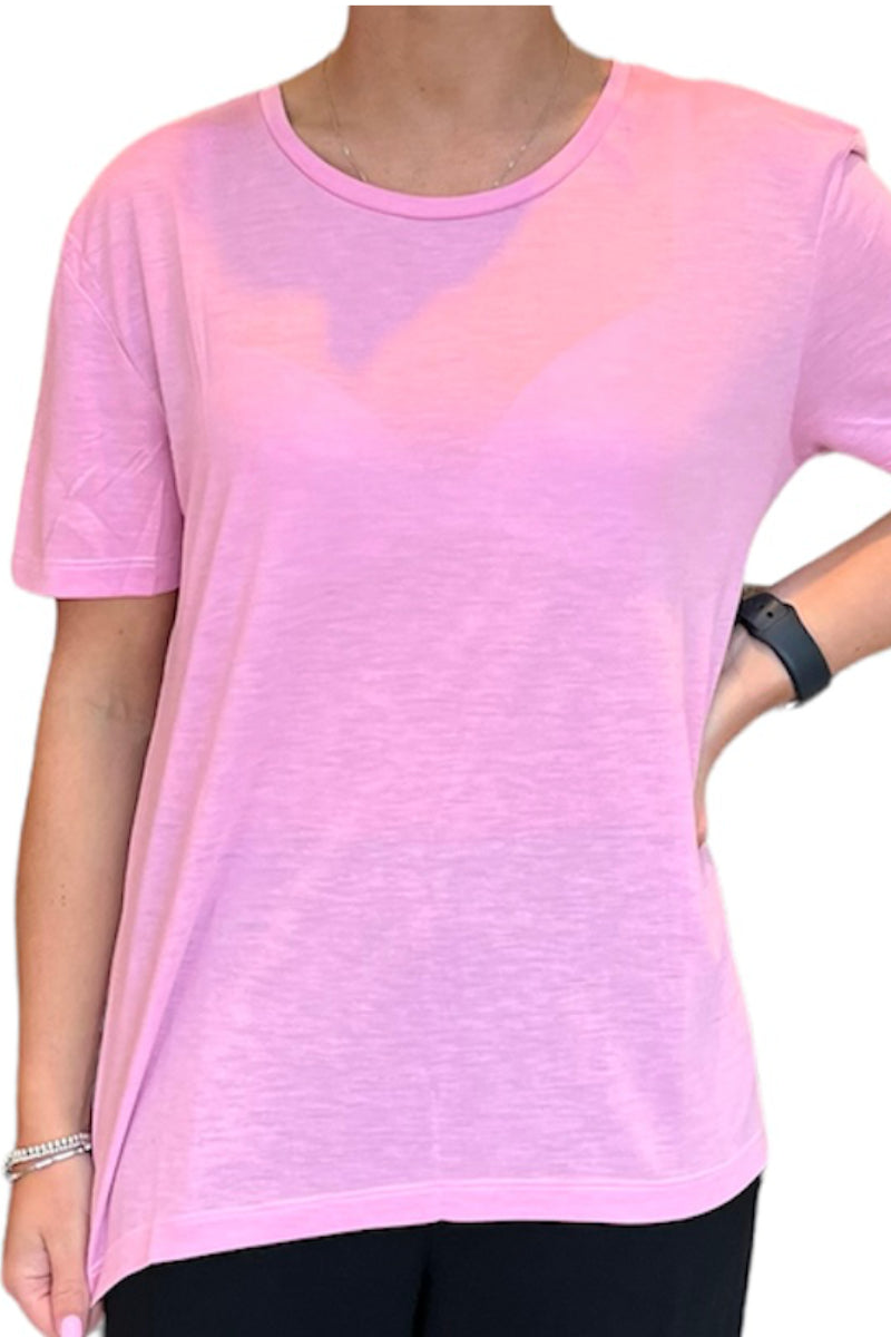 Ladies Basic PinkT-Shirt