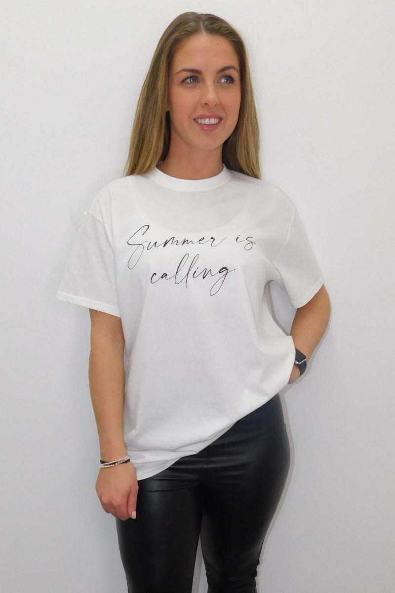Summer is Calling Crew Neck T-shirt