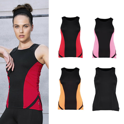 Ladies Cooltex Gym Top Black