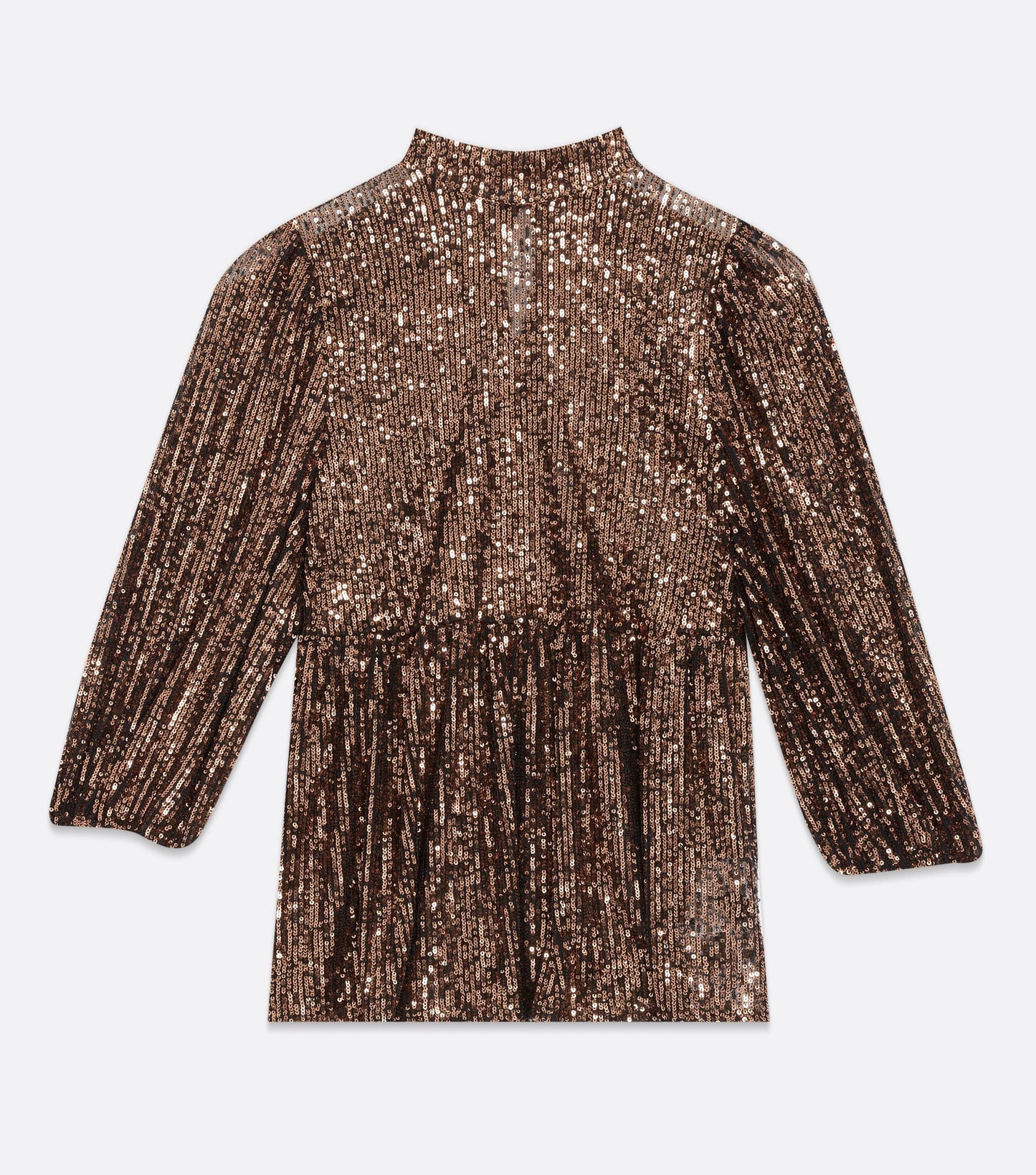 Famous Label Gold Sequin Oversized Top